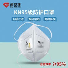 固安捷 G9552KN95头带式折叠呼气阀口罩（环保装）